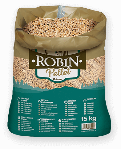 worek pelletu opałowego Robin do kupienia w Gorlicach lub sklepie internetowym